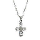 Fashion Women's Crystal Rhinestone Cross Pendant Long Sweater Chain Necklace
