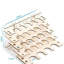 DIY Wooden Paint Rack Stand Painting Ink Bottle Storage Holder Organizer Pi R5E8