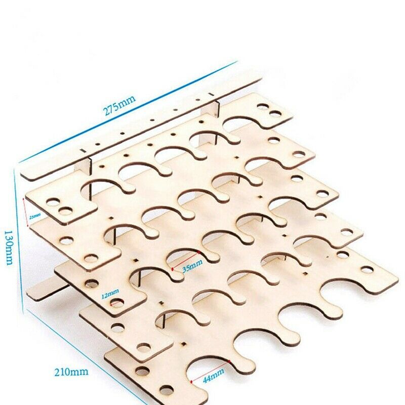 DIY Wooden Paint Rack Stand Painting Ink Bottle Storage Holder Organizer Pi R5E8