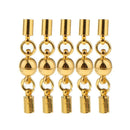 5 Pieces Magnetic Clasps with Two Bells for DIY Necklace Bracelet Connector