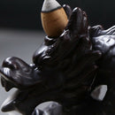 1X(Traditional Chinese Dragon Incense Holder Porcelain Backflow Incense