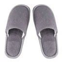 Men Gray Fleeces House Soft Winter Warm Slippers UK 8.5 for Feet Length 27