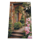 3x5ft Photo Backdrop Vinyl Collapsible Background Pink Rose Brick Arch Door C6G2
