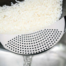 Stainless Steel Pot Funnel Strainer Rice Wash Basket Water Filter Drainer A