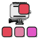 3pcs Waterproof Case Filter Diving Lens Filter Accessories Kit for Gopro Hero 8