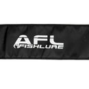 Black Folding Fishing Rod Storage Bag Portable Pole Sleeve Cover Tackle Tool