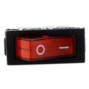 10 Pcs 3 Pin SPST Red Neon Light On/Off Rocker Switch AC 250V/10A 125V/15A B6E5