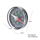 40mm Dia Mini Pocket Button Compass for Hiking Camping Outdoor Supplies