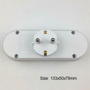 Portable 3 Socket 16A 250V EU Plug 1 to 3 Socket Adapter Converter Outlet