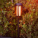 2pcs Solar 12LED Flame Light Outdoor Flickering Torch Lights Landscape Lamp A