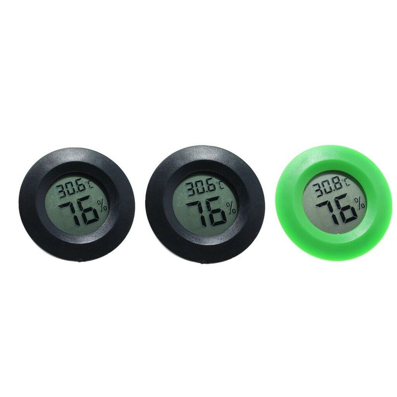 3pcs Thermometer Humidity Hygrometer Reptile Lizards Snakes Tank Terrariums