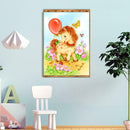 5D DIY Full Drill Diamond Painting Animal Cross Stitch Wall Art (Cartoon01)