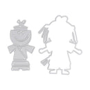 Cartoon Kung Fu Metal Cutting Dies Stencil DIY Scrapbook Paper Card Craft Cute
