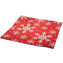 Beautiful Shadow Various Snowflakes Red Creative Wooden Texture Background  H2K7