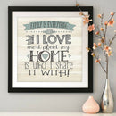 Full I Love Home Mosaic Diamond DIY Drill 5D Round Picture Art Painting Kit