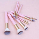 10pcs Makeup Brushes Foundation Powder Contour Concealer Blush Brush Set A