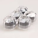 10Pcs Acrylic Clear Ring Earrings Storage Box Display Organizer Black Pad A