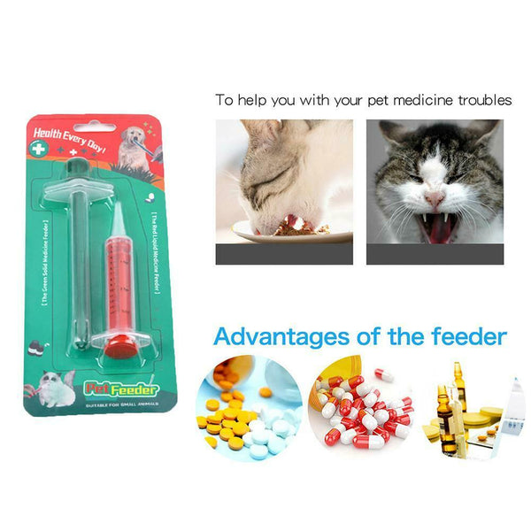 Pet Dog Cat Pills Dispenser Feeding Kit Home Universal Pet Medicine Feeder #gib