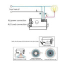 5.8GHz HF System LED Microwave 360 Degree Motion Sensor Light Switch Body M Q6D1