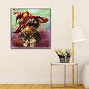 Full Round Drill Picture DIY Costume Dog Diamond Painting Poster (W571)