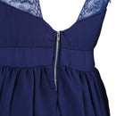 Womens Backless Lace Party Dress Fashion Strapless V Neck Bodycon Sundress