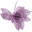 Decoration for Christmas Tree - elegant 13cm Sequin Flowers Suspended with  A9S6