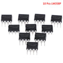 10 Pcs LM358P OPAMP DUAL 0-70DEG C 8-DIP hiGVES