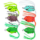 6pcs Soft Silicone Plastic Frog Fishing Lures Topwater Ray Frog Crank Baits