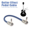 Guitar Effect Patch Pedal Cable 6.35mm Mono Male to Male Right Angle Copper Wire
