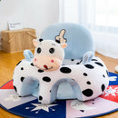 Cute Baby Sofa Cover Learning to Sit Seat Feeding Chair Case N/Cotton (A) A