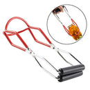 Kitchen Canning Jar Lifter Stainless Steel with Rubber Grip Handle, Anti-Slip