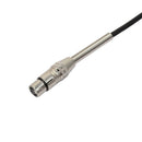 3P XLR Female Jack to 1/4" 6.35mm Male Plug Stereo Microphone Cable Adapter