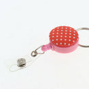 5pcs Retractable Reel Lanyard Clip Flat Neck Straps for Key Chains ID Badge