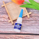 Nail Tip Glue 10g With Brush Acrylic False Nails Strong Adhesi%!