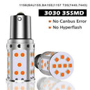 2* Error Free No Hyper Flash Amber Bau15s 7507 PY21W LED Turn Signal Light Bulbs
