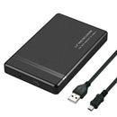 2.5 inch HDD SSD Enclosure 480Mbps Hard Drive Mobile External Case (USB2.0)