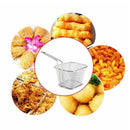 8Pcs Mini Fry Baskets Stainless Steel Fryer Basket Strainer Serving Food Pr