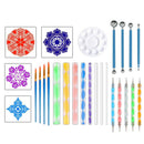 of set Mandala Dotting Tools Rock Painting Kits Dot Art Pen Paint Stencil