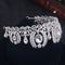 Wedding Crown Queen Headband Rhinestone Big Flower Bridal Tiara Bride Brida O7S2