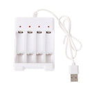 1.2V Universal 4 Slot AA/AAA Rechargeable Battery Charger Adapter USB Plu ES