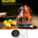 Roasted Chicken Rack Holder Grill Stand Fork Chicken For BBQ Grill J1V3