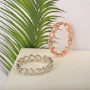 The New Innovative Copper Electroplating Ring Can Adjust Women'S Hollow Lov