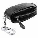 Car Key Bag Household key bag Unisex Zipper bag in PU Leather for Keychain