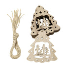 10pcs/bag DIY Wooden Clip Christmas Tree Pendant Handmade Pendant Gifts (F) A