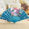 Folding Fan Chinese Flower Lace Silk Hand Held Fan Wedding Dancing Party Gift Ew