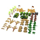 64 Pieces Military Soldier Playset - 5cm  Men, Tanks, Warplane & More