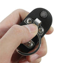 Leather Detachable Belt Buckle Clip Chain Keychain Key Ring Holder Stainless US.