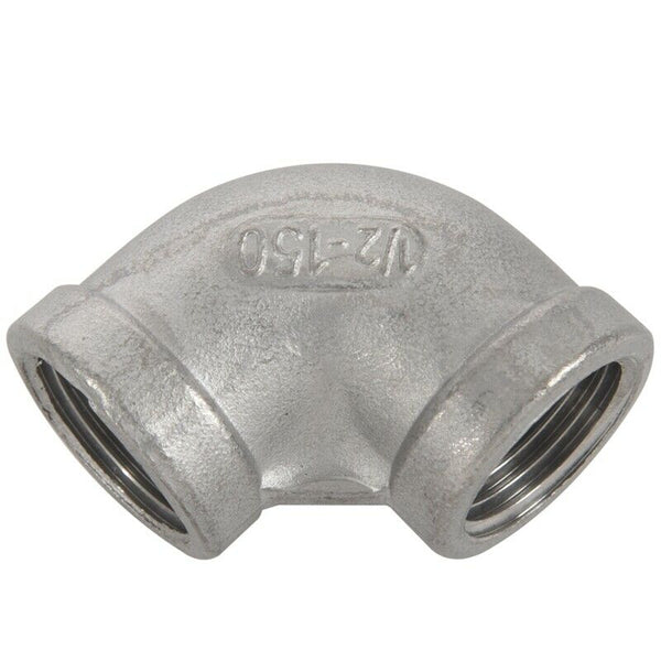 1/2BSP Female 90 Degree Stainless Steel Equal Elbow Pipe Fitting S1U8