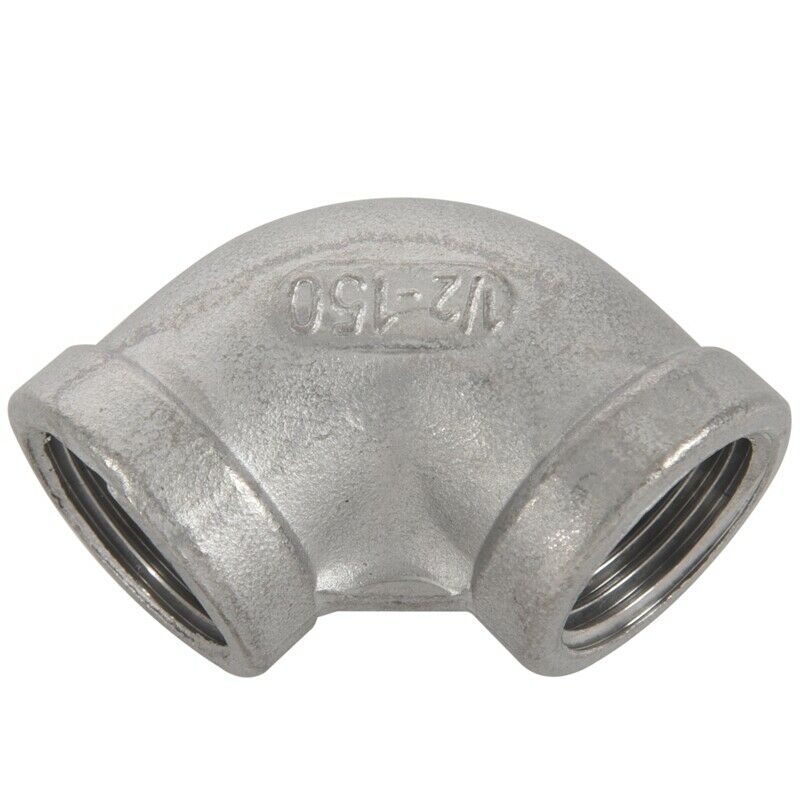 1/2BSP Female 90 Degree Stainless Steel Equal Elbow Pipe Fitting S1U8