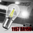 2Pcs 1157 BAY15D COB LED Car Reverse Backup Tail Brake Light Lamps Bulbs White